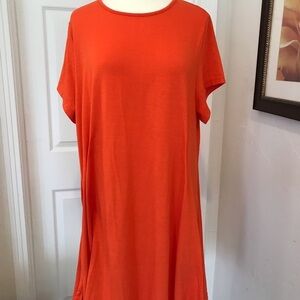 Orange Cotton Dress